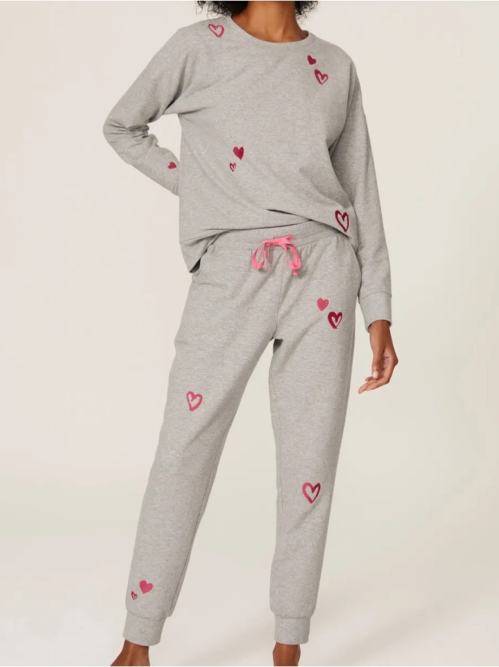 BedHead Pajamas Set Light Gray Tee — Soft Everyday Lounge Top